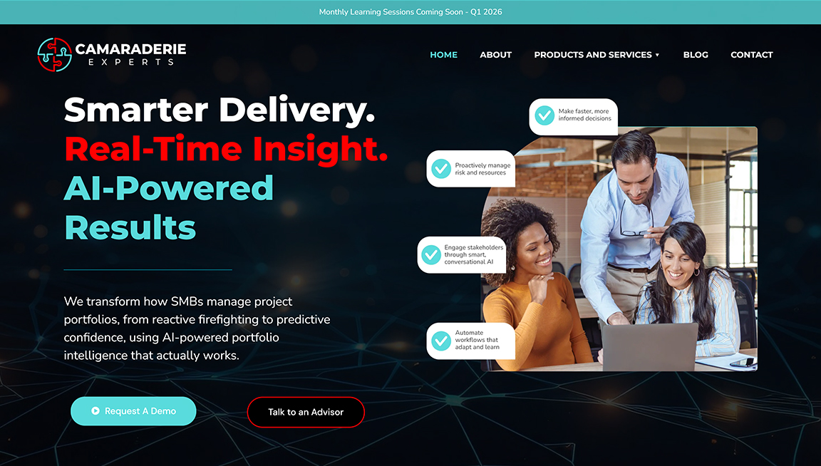 Camaraderie Experts website